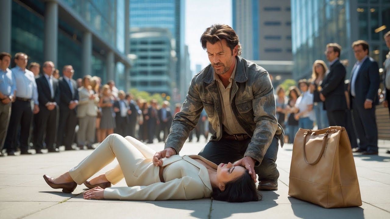 Alleinerziehender Vater rettet Milliardärin vor Herzinfarkt – doch ihr erster Anruf schockte alle.