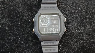 Digital Watch Time Configuration.. Tomi Digital Sports Watch