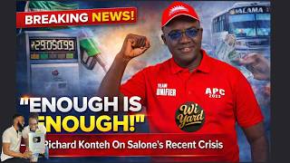 Enough Is Enough!” – Richard Konteh Speaks on Salone’s Recent Crisis