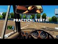 VR Practical Driving Test in City Car Driving Game + Steering Wheel