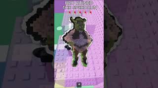 BRO RUINED THE SPEEDRUN🥀🥀🥀 #shorts #roblox #speedrun #minecraftspeedrun #Minecraft