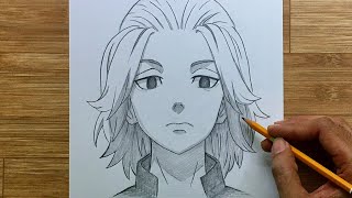 Drawing Simple Anime | How To Draw Mikey - Tokyo Revergers #04 ...