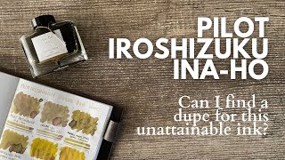 INK COMPARISON: Pilot Iroshizuku Ina-Ho // Finding a dupe for this unattainable ink #fountainpenink
