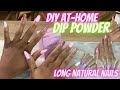 Salivand Pink Dip Powder Manicure at Home Long Natural Nails