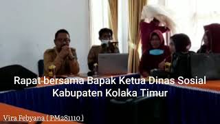 Kordinasi Bersama Kepala Dinas Sosial Kolaka Timur Vira Febyana