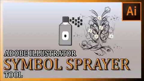 How to use Symbol Sprayer Tool in Adobe Illustrator Tutorial