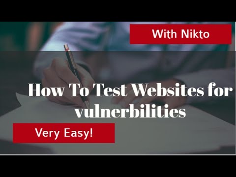 How To Test Websites For Vulnerabilities With Nikto | Educational purposes only