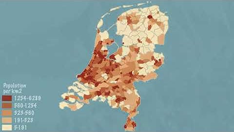 How is population density calculated?