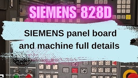 Siemens 828D panel board & machine full details || Cnc turning || Telugu