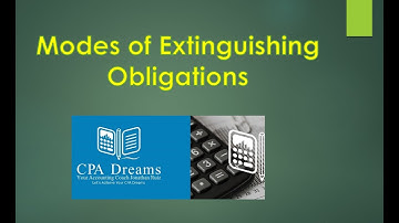 Modes of Extinguishing Obligations