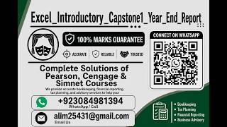 Excel_Introductory_Capstone1_Year_End_Report | Complete step by step solution