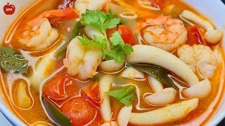 តុងយាំកាពិ || Tom Yum family recipe II Khmer Fusion Food