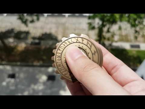 CTOOM Valknut Norse Viking Wheel Fidget Spinner - SPECS IN VIDEO DESCRIPTION