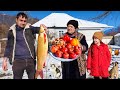 IT IS WINTER AND FRIED FISH ON THE SADJ IS ONE OF THE BEST FOOD IN THE VILLAGE | OUTDOOR  COOKING