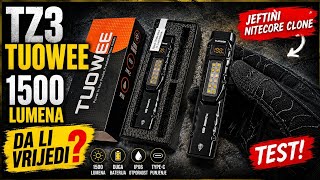 TUOWEE TZ3 – Jeftini Nitecore Clone? | 1500 Lumena TEST + Da li vrijedi? #TuoweeTZ3 #tactical
