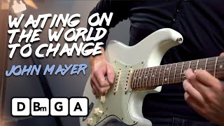 John Mayer - Waiting On The World To Change guitar lesson tutorial + SOLO screenshot 4