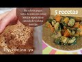 BIZCOCHOde yogur/PORRIDGE/tortasde AVENA/SALTEADOde verduras/lentejas VEGETARIANAS Hoy, cocinoYO x5