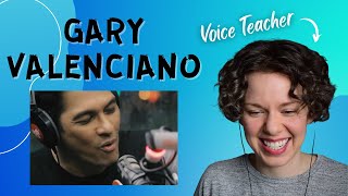 Voice Teacher Reacts - GARY VALENCIANO - I Will Be Here/Warrior is a Child