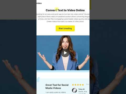 Convert Articles Into Video | Ai Text To Video Converter Wave.video #shorts #makemoneyonline