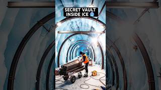 Transforming an Arctic Ice Cave Into the World's Most Secure Vault. #shorts #constructiontimelapse