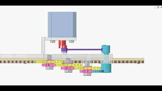 Gear train and rack