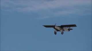 Airplane morphs from a taildragger airplane to a tricycle gear plane