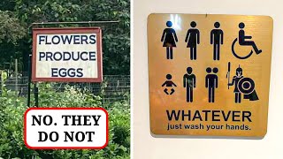 Signs Were Hilariously Funny, Leading People To Share Them In This Facebook Group