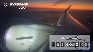 EgyptAir takeoff from Hurghada airport (HRG) | Boeing 737-800