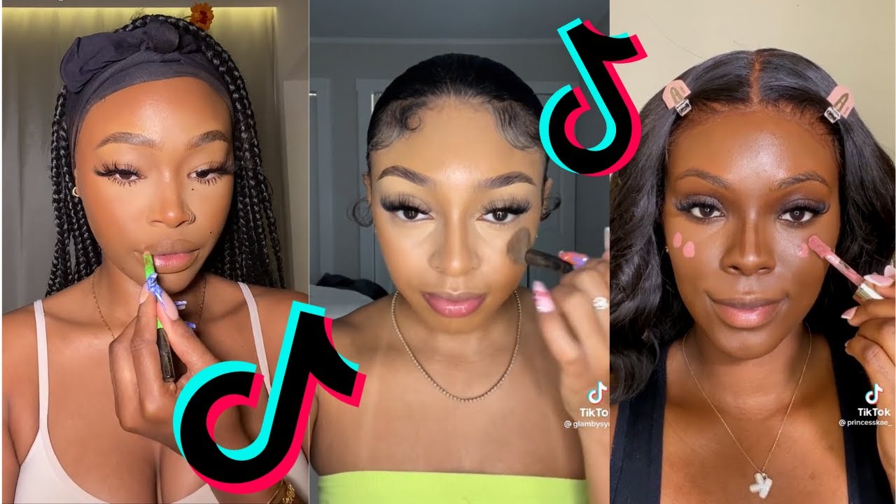 BLACK GIRL MAKEUP TIKTOK COMPILATION