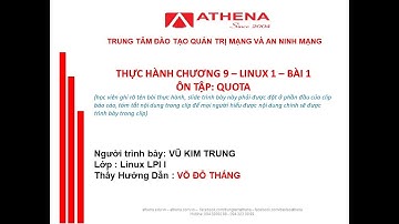 LPI-1 - Thực hành chương 9 - Bài số 1 - Quota - Trung