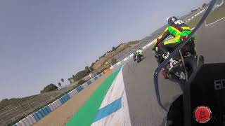 BMW F900 first motorcycle ride at Jerez Mike Spike Edwards gets to turn some laps on the motorbike