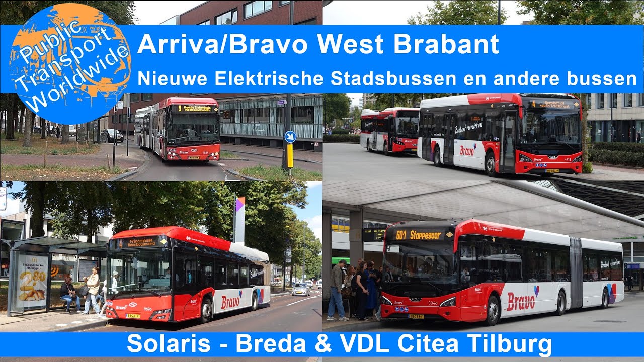 Arriva West Brabant Nieuwe Elektrische Bussen en andere bussen