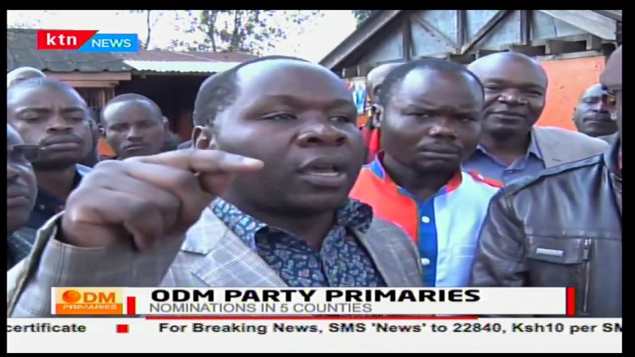 ODM Nakuru primaries get postponed due to anomalies in the ballot ...