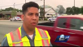 A Greenville car rental business' garage is a total loss after fire