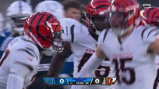 Charlie Jones shoots out of a cannon for 48-yard kick return to open Colts-Bengals game