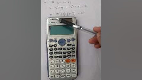 How to find amplitude and modulus by using Casio fx991ES plus calculator