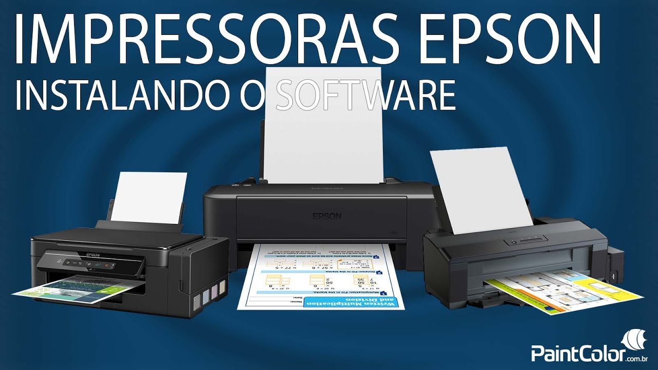 INSTALANDO O SOFTWARE das impressoras EPSON