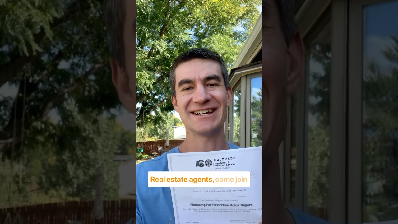 Real Estate Agent Continuing Education Course in Denver, Financing First Time Homebuyers