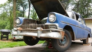 1956 Chevrolet Bel Air Parked For 41 Years Cracked Engine Block Restoration classiccarrestoration