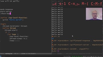 Practical Chicken Scheme with Emacs: hello-world webserver
