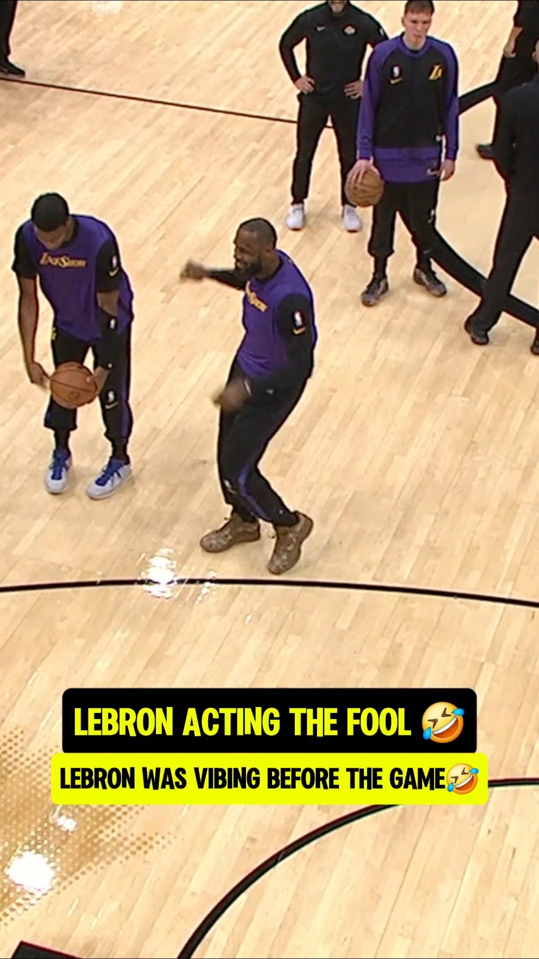 LeBron's got the Unc dance moves ?
