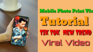Tiktok New Trend / Mobile Photo Print VFX Video Tutorial / Mobile Photo Printing Video Kaise banaye screenshot 4