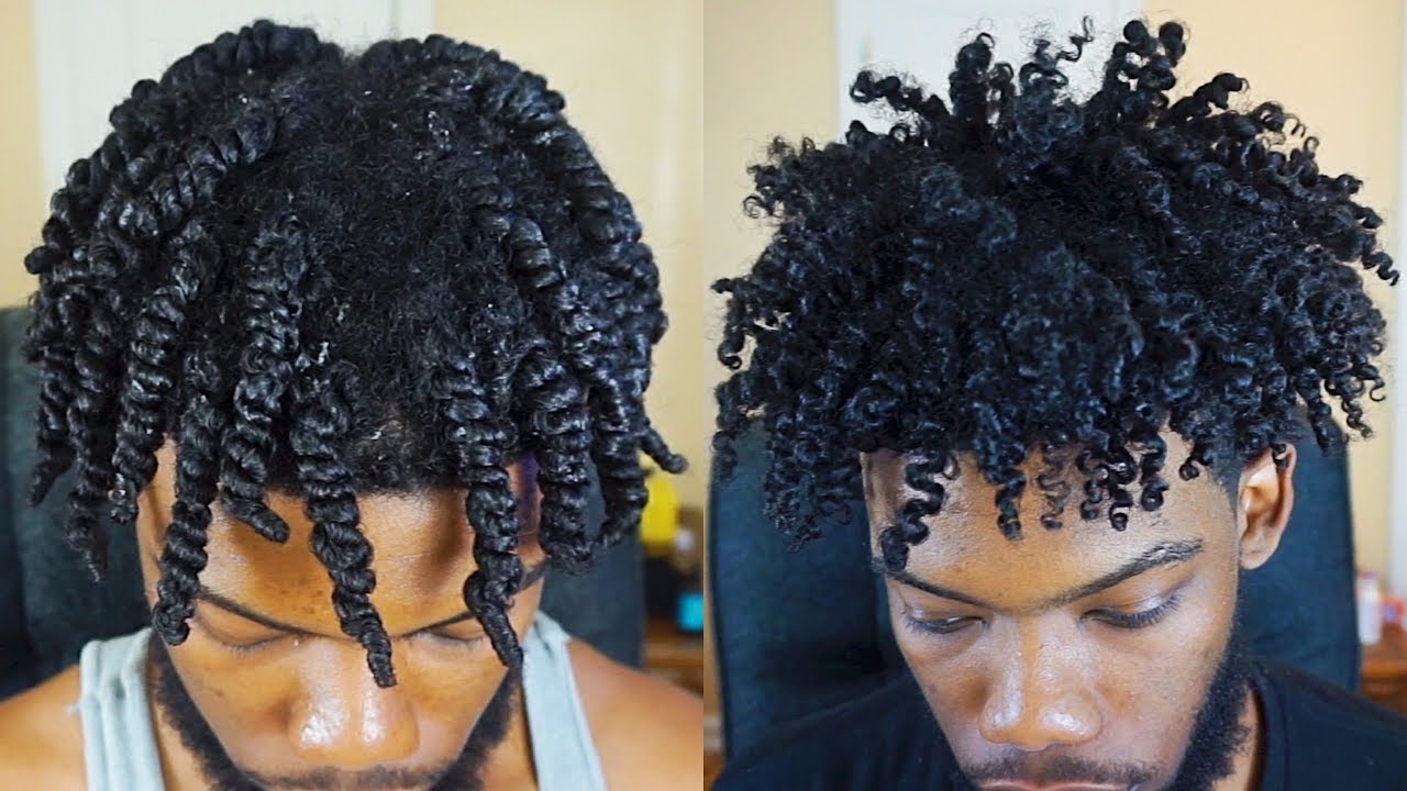 Easy Twist Out Men pt 2! Two Strand Twist & Twist Out For Men styles for 4c hair men