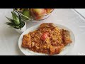 Red rice with fried fish tastes great  | الرز الأحمر مع السمك المقلي طعم لايوصف