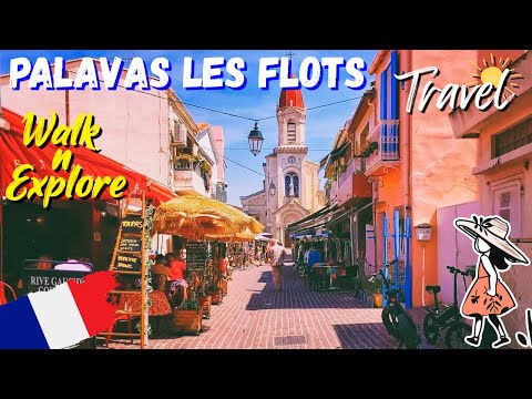 Palavas-les-Flots, Beautiful Mediterranean Fishing Village in France, Immersive Virtual Walk, 4K UHD