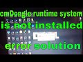 oppo flash tool/cmDongle runtime system is not installed!/oppo tool open error/oppo tool not open