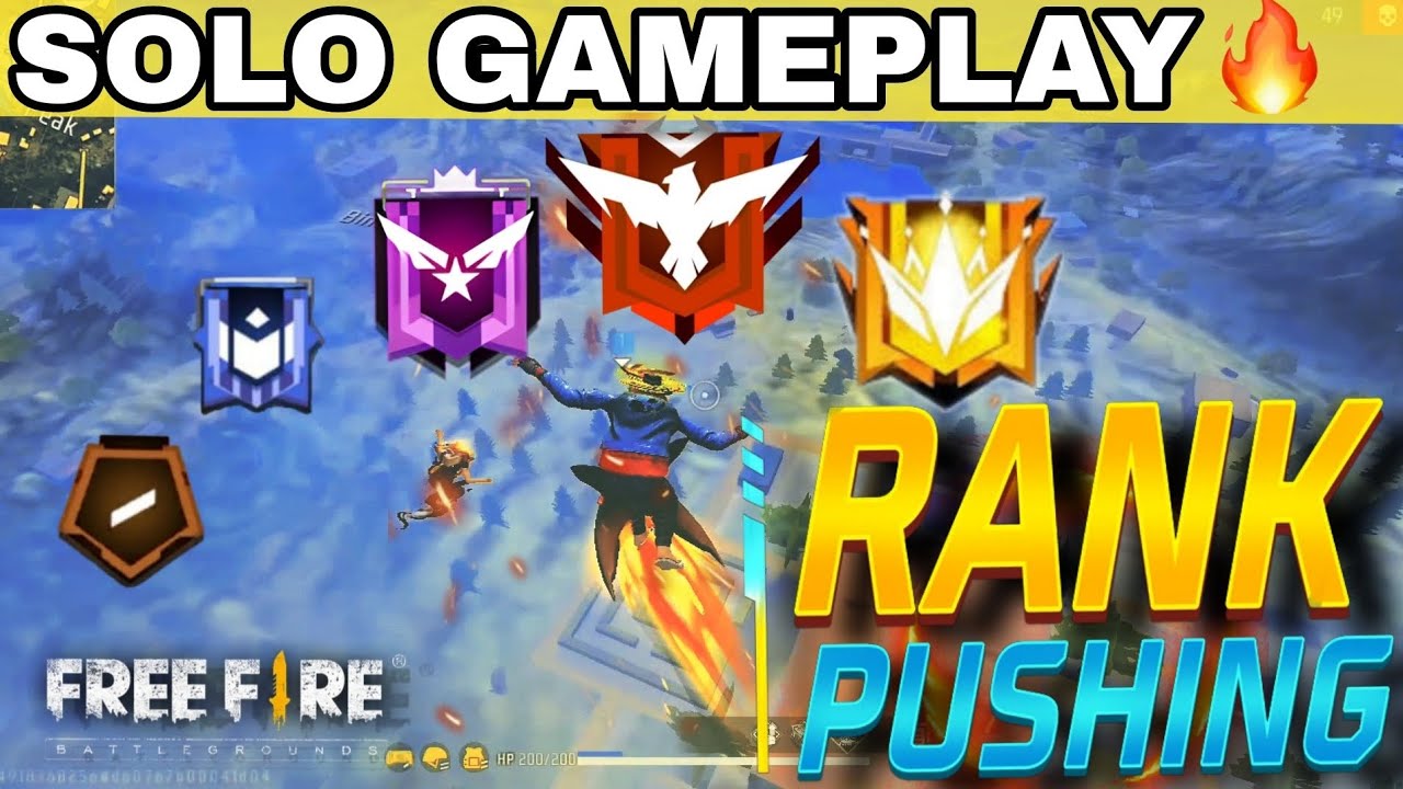 Br rank push 🔴2 finger handcame gameplay || garena freefire 🔥|| solo ...
