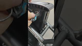 Fafrees F20 light electric bicycle battery removal steps
