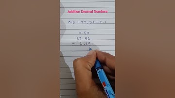 Addition Decimal Numbers #maths #decimals #viral #mathsshorts #shorts
