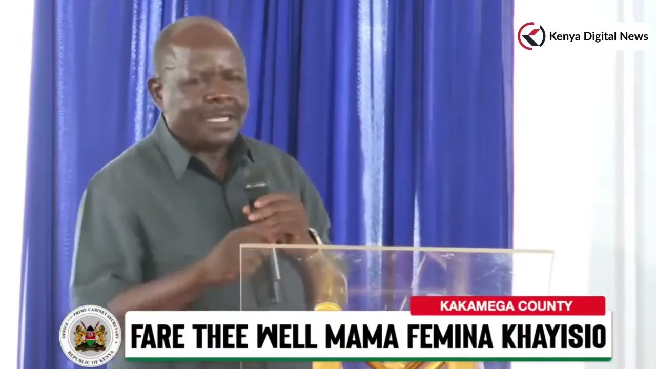 Former Mumias East MP Benjamin Washiali cracks ribs at DPP Renson Mulele'S Mother funeral!!